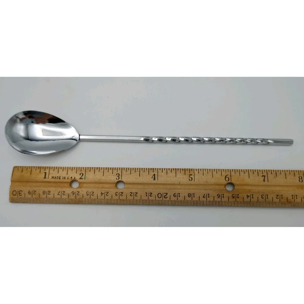 Vtg Ever-Wear TRAV-L-BAR Bar Stirring Spoon Spiral‎ Handle Replacement Part USA